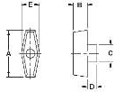 T-Knobs Dimensions